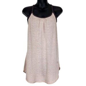 Calia By Carrie Underwood NWT Double Layer Tank Top‎ S Pink Plum Stripe Active